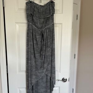 Cynthia Rowley Black and White Strapless Dress